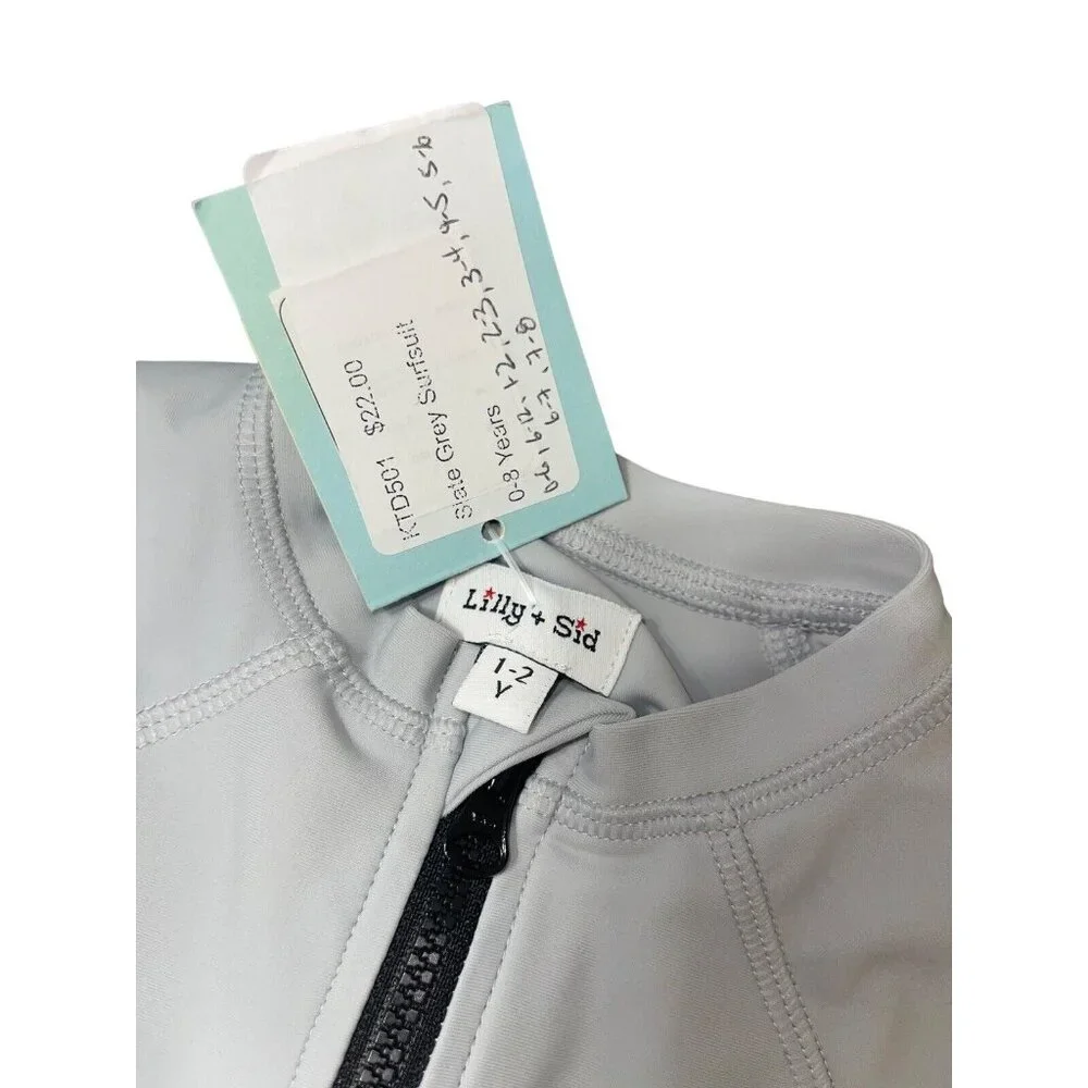 Lilly + Sid Boys 1-2 Years Slate Grey Surfsuit 12M-24M